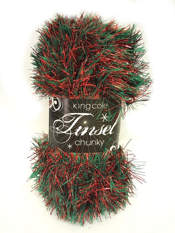 King Cole Tinsel Chunky Yarn 50g Christmas